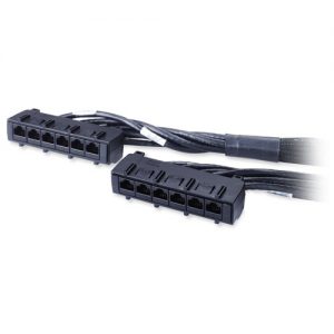 APC Data Distribution Cable, CAT6 UTP CMR 6XRJ-45 Black, 50FT (15.2M)